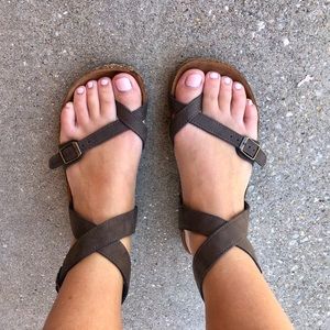 Anna tan leather sandals